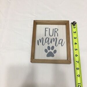 Fur Mama Wooden Frame Decor